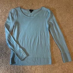 Talbots small petite blue wool sweater
